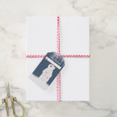 Weihnachtsbär mit Sternen Geschenkanhänger (Mit Garn)