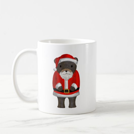 Weihnachtsbär mit Weihnachtsbären Kaffeetasse (Links)