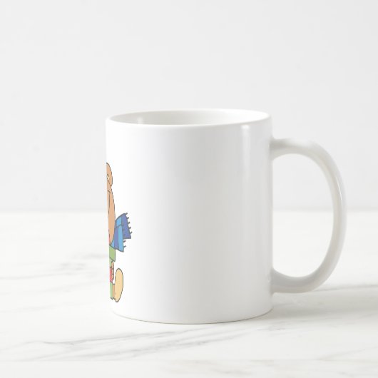 Weihnachtsbär mit Weihnachtsgeschenk Kaffeetasse (Rechts)