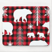 Weihnachtsbär Muster Mouse Pad Mousepad (Vorne)