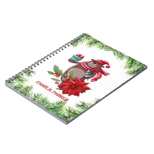 Weihnachtsbär Notizblock (Linke Seite)