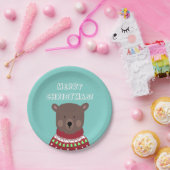 Weihnachtsbär Pappteller (Party)