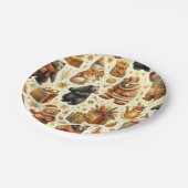 Weihnachtsbär Pappteller (Schrägansicht)