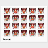 Weihnachtsbär Peppermint Stickers (Blatt)