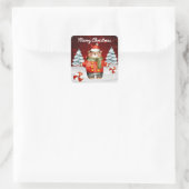 Weihnachtsbär Peppermint Stickers (Tasche)
