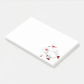 Weihnachtsbär - Post-it®-Notizen Post-it Klebezettel (angewinkelt)