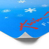 Weihnachtsbär Poster (Ecke)