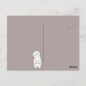 Weihnachtsbär Postkarte (Rückseite)