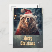 Weihnachtsbär Postkarte (Vorne/Hinten)