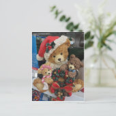 Weihnachtsbär Postkarte (Stehend Vorderseite)