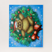 Weihnachtsbär Puzzle (Vertikal)