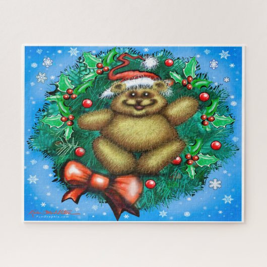 Weihnachtsbär Puzzle (Horizontal)