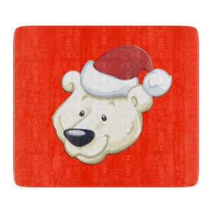 Weihnachtsbär rot schneidebrett