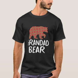 Weihnachtsbär Roter Buffalo Kariert Xmas Fali T-Shirt