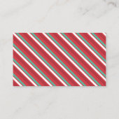Weihnachtsbär Santa Junge Windel Raffle Begleitkarte (Rückseite)