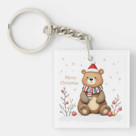 Weihnachtsbär Schlüsselanhänger