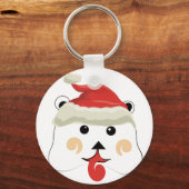 Weihnachtsbär Schlüsselanhänger (Vorderseite)