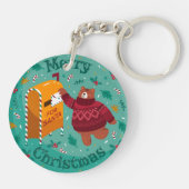 Weihnachtsbär Schlüsselanhänger (Rückseite)