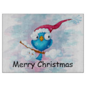 Weihnachtsbär Schneidebrett (Vorderseite)