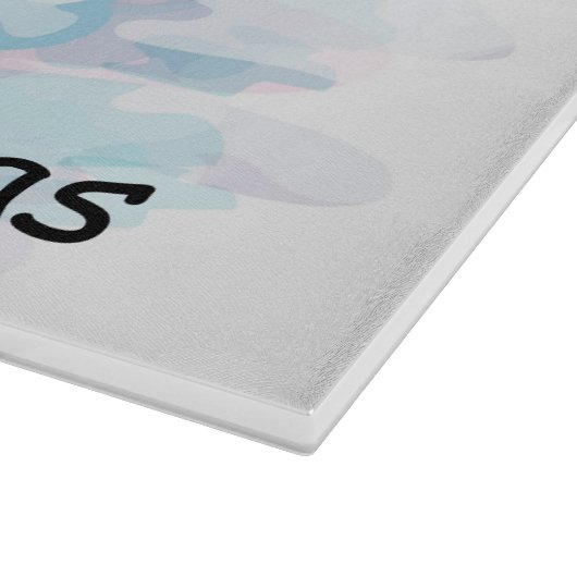 Weihnachtsbär Schneidebrett (Ecke)