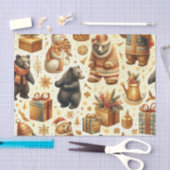 Weihnachtsbär Seidenpapier (Handwerk)