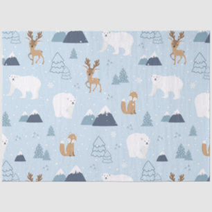 Weihnachtsbär-Serie Design 9 Seidenpapier
