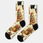 Weihnachtsbär Socken (Linkes Detail)