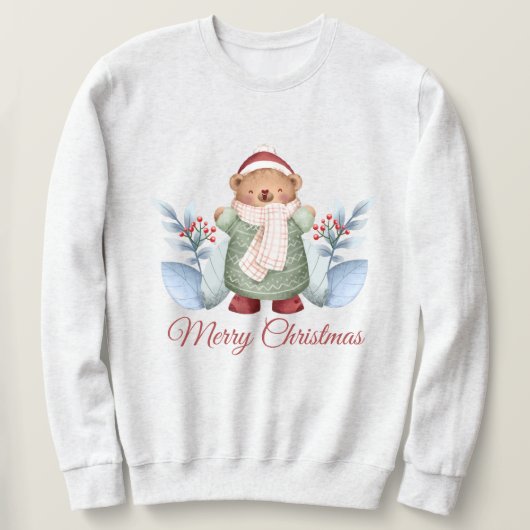 Weihnachtsbär Sweatshirt (Design vorne)