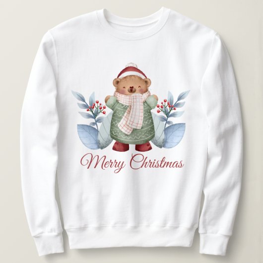 Weihnachtsbär Sweatshirt (Design vorne)