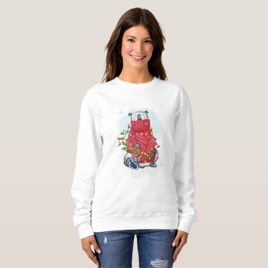 Weihnachtsbär Sweatshirt (Vorne ganz)
