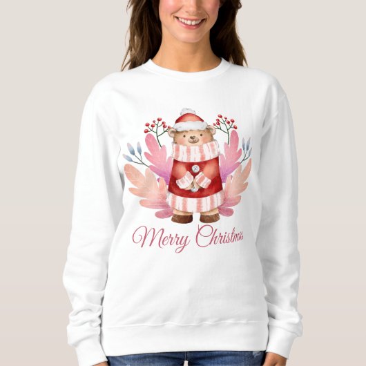 Weihnachtsbär Sweatshirt (Vorderseite)