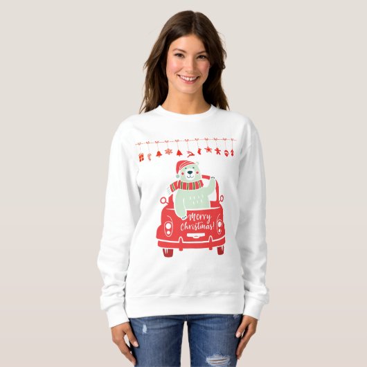 Weihnachtsbär Sweatshirt (Vorne ganz)
