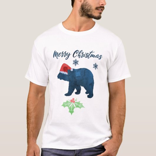 Weihnachtsbär T-Shirt (Vorderseite)