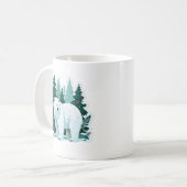Weihnachtsbär-Tasse - Festwaldzauber Kaffeetasse (Vorderseite Links)