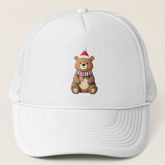 Weihnachtsbär Truckerkappe (Vorderseite)