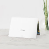 Weihnachtsbär und Foto der Familie, Rot Karte (Rückseite)