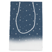 Weihnachtsbär und Sterne Mittlere Geschenktüte (Rückseite)
