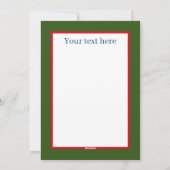 Weihnachtsbär Weihnachtsbär hinzufügen Nachricht Feiertagskarte (Rückseite)