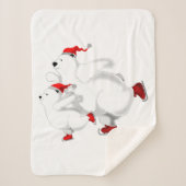 Weihnachtsbärchen Baby Sherpa Blanket individuell Sherpadecke (Vorderseite)