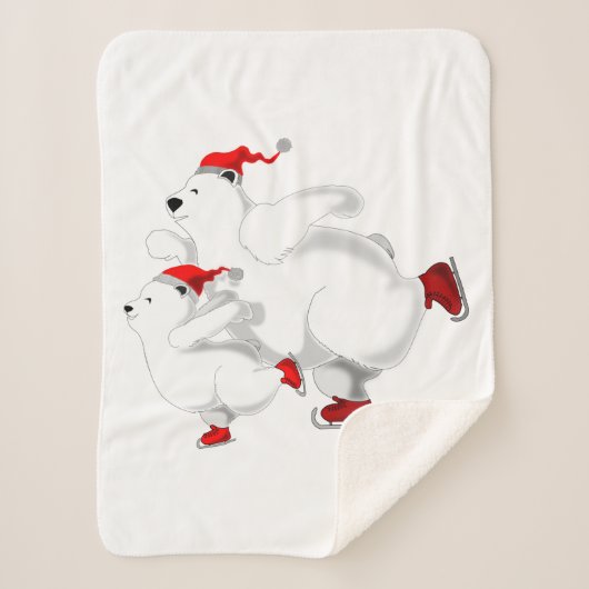 Weihnachtsbärchen Baby Sherpa Blanket individuell Sherpadecke (Vorderseite)