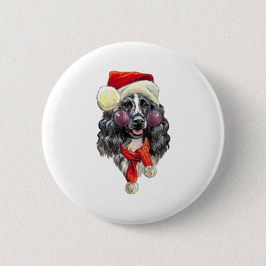 Weihnachtsbärchen Button (Vorderseite)