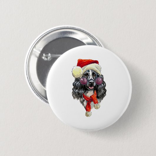 Weihnachtsbärchen Button (Vorne & Hinten)