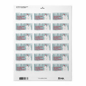 Weihnachtsbärchen - Etikett Adressaufkleber (Vorne)