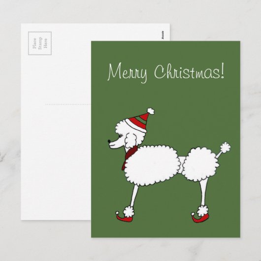 Weihnachtsbärchen Feiertagspostkarte (Vorne/Hinten)