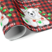 Weihnachtsbärchen, Weißbärenkuchen Geschenkpapier (Rolleneckpunkt)