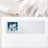 Weihnachtsbären-Adressenmarken (Insitu)