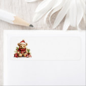 Weihnachtsbären-Adressetiketten (Insitu)