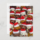 Weihnachtsbären Feiertagspostkarte (Vorne/Hinten)