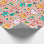 Weihnachtsbären Geschenkpapier (Ecke)