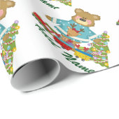 Weihnachtsbären - Geschenkpapier (Rolleneckpunkt)